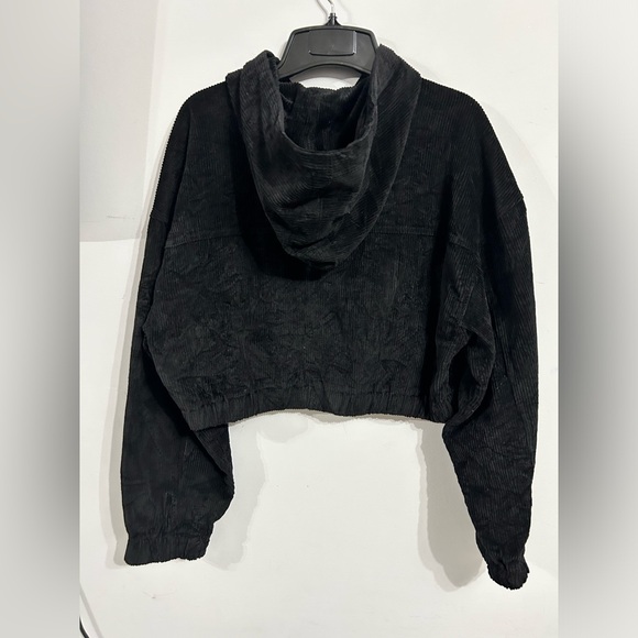 PRINCESS POLLY Black Corduroy Bomber Jacket - Picture 2 of 3